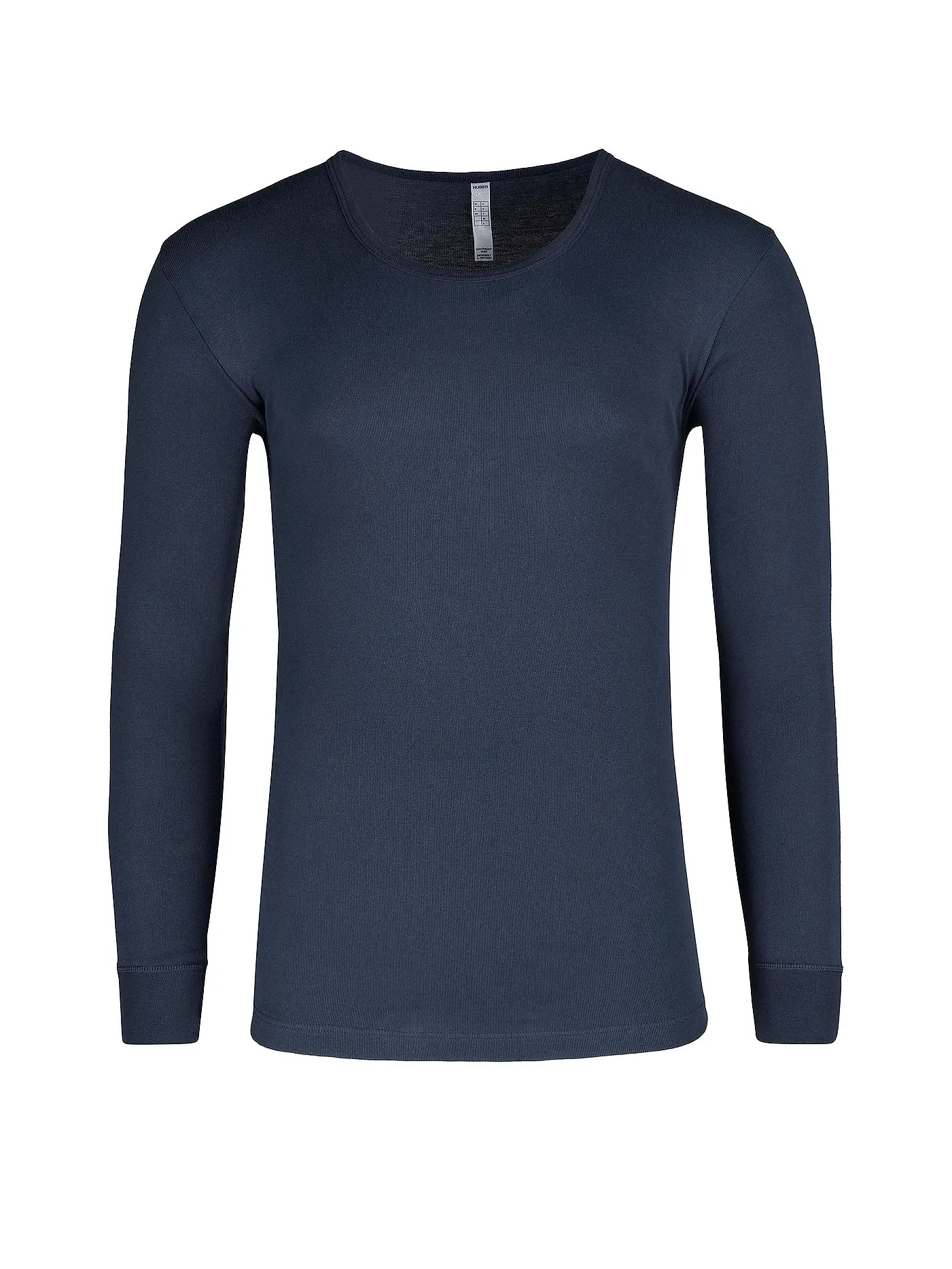 HUBER | Langarmshirt "Cormort" (Weiß) | blau